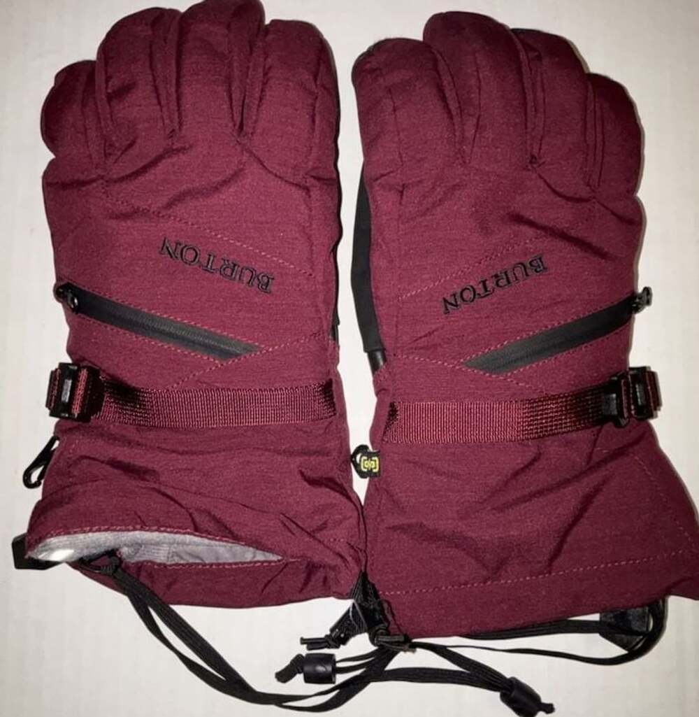 Burton Gore-Tex Women's Under Glove Maroon Winter Snowboard Gloves